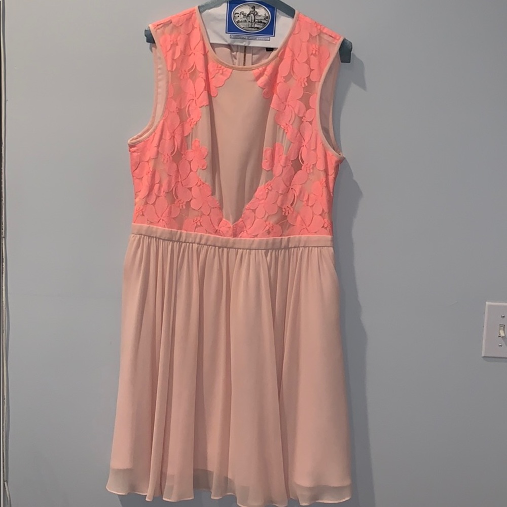 Ted Baker Pink Empire waist dress